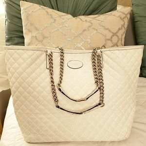 White, quilted COACH purse--SOLD